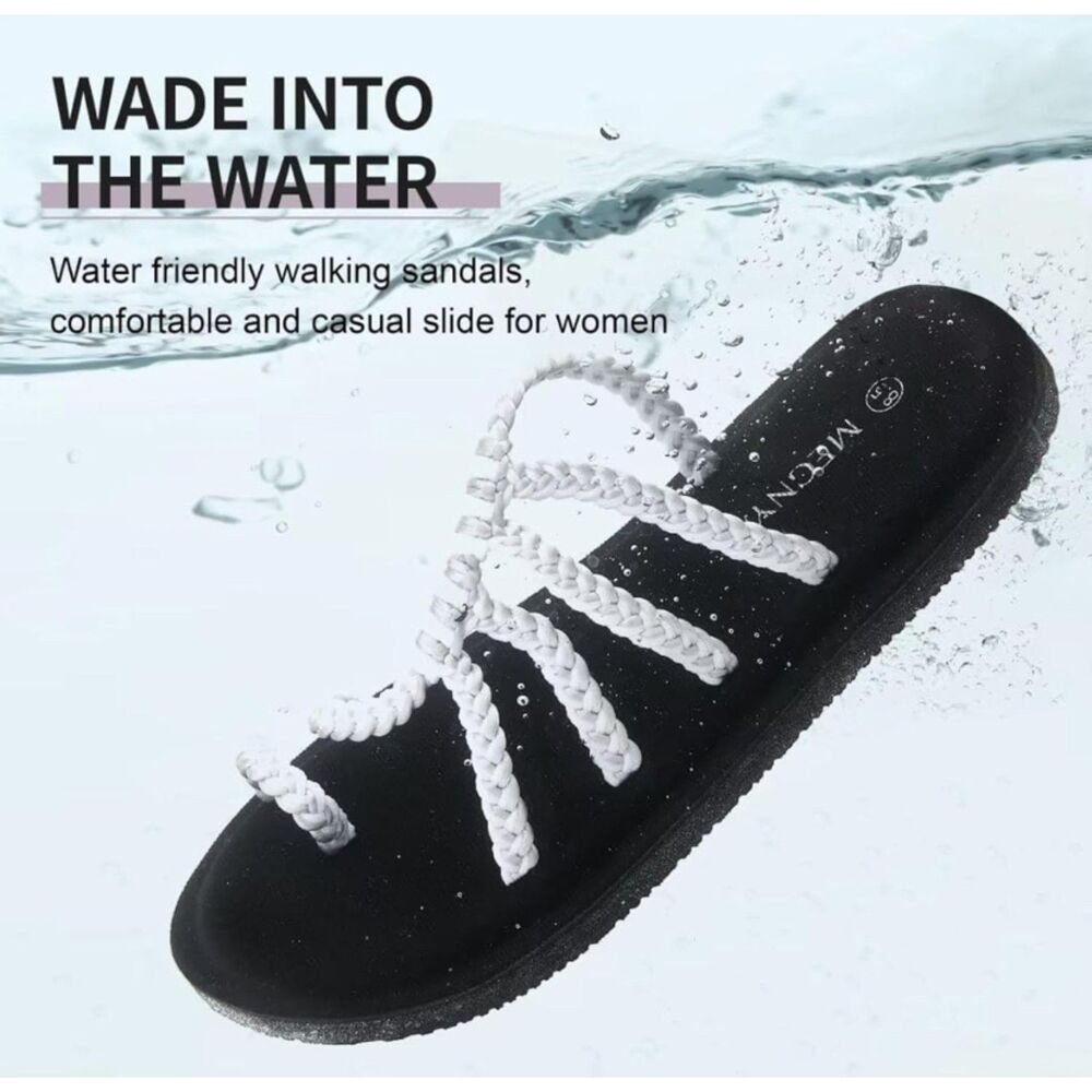 New MEGNYA Comfortable Foam Walking Sandals SIZE 9
